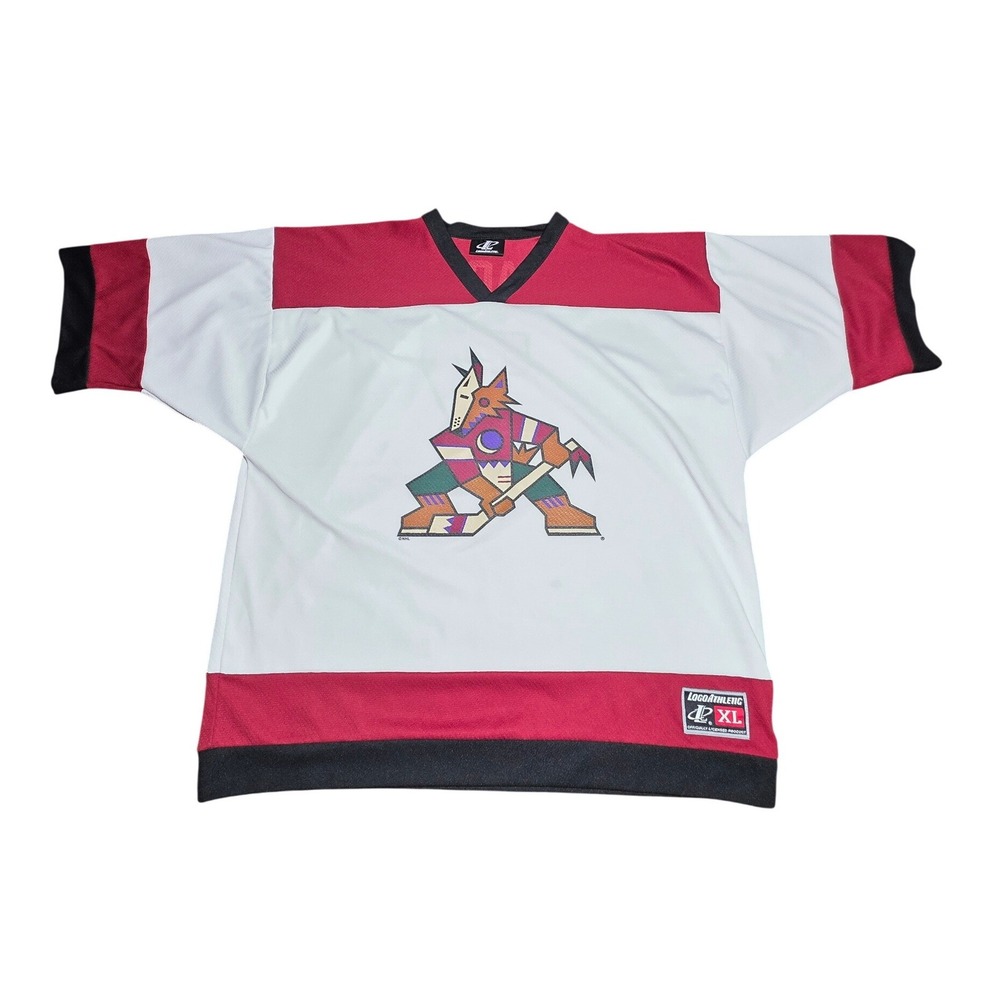 Vintage Logo Athletic Phoenix Coyotes Tkachuk 7 Kachina NHL Jersey Mens XL White